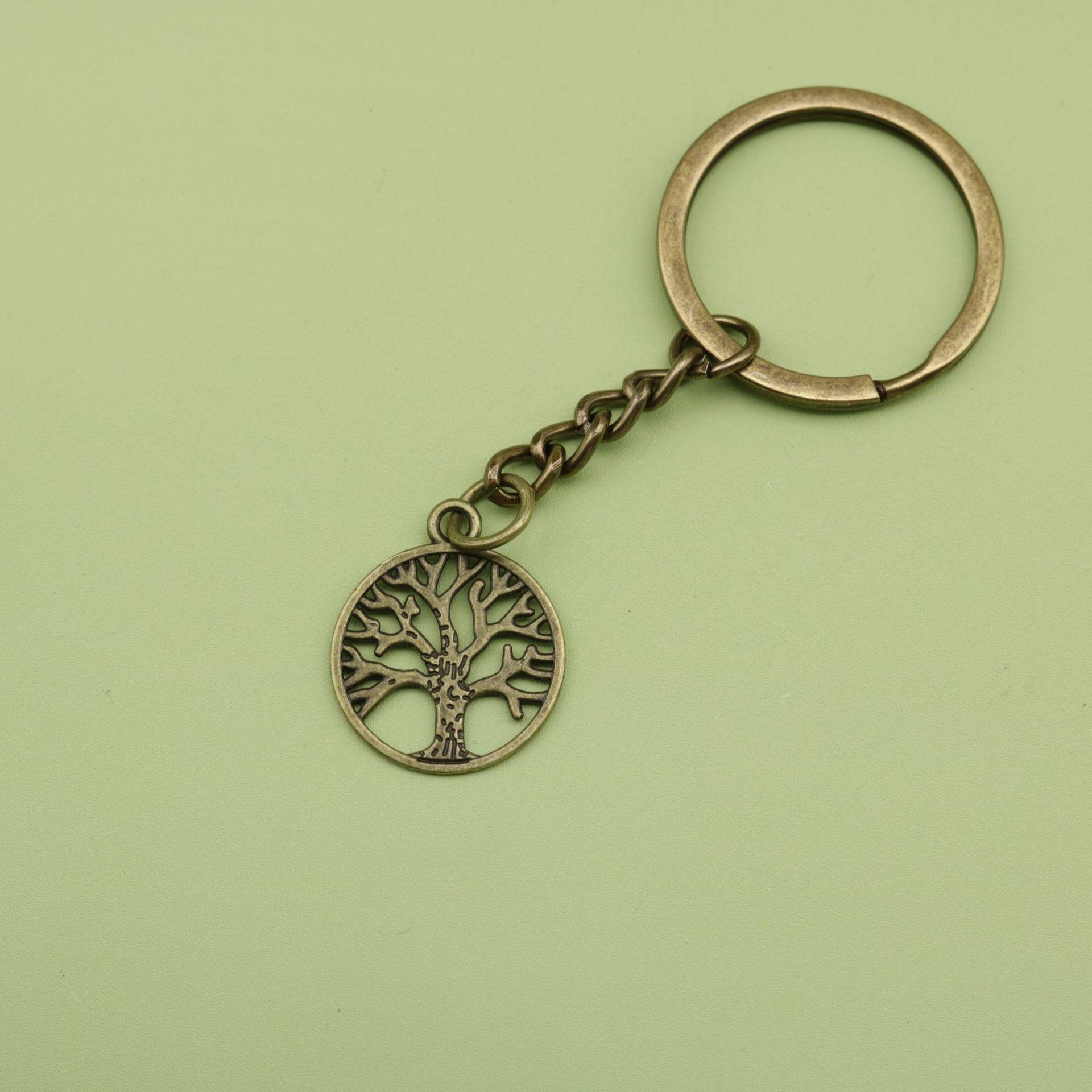 Hot-Selling Tree of Life Keychain Jewelry бронзовый