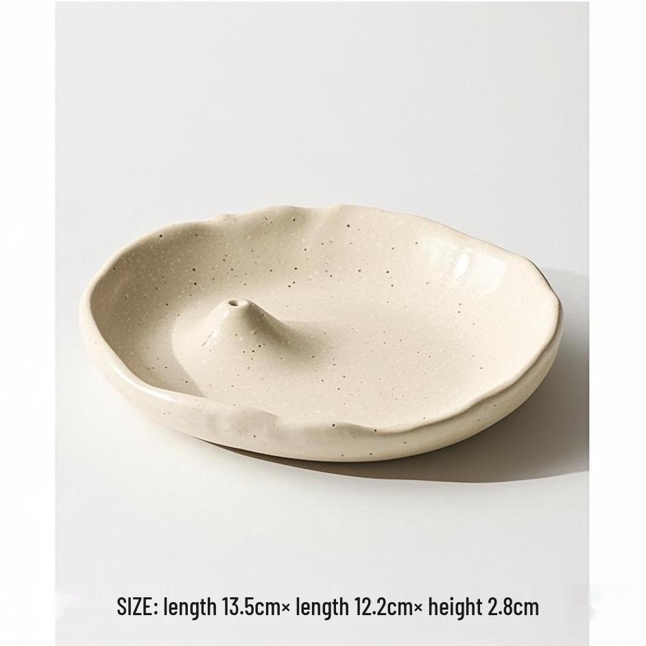 Wabi-sabi Incense Holder: Retro Chinese Sandalwood Film Tray, Vintage Ornament