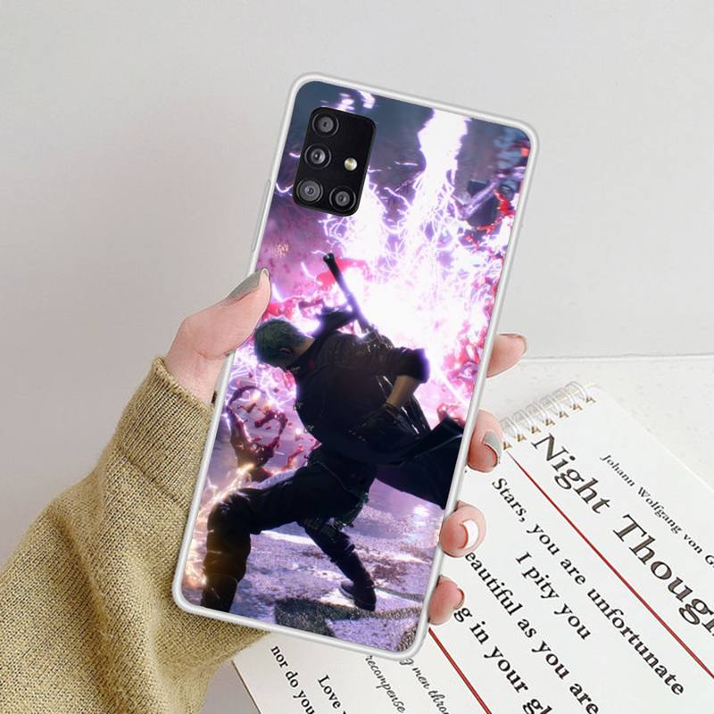 Cool Devil Game Phone Case For Samsung Galaxy S9 S10 Plus S10E S20FE A71 A51 A21S Clear Silicone Transparent Phone Cover