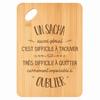 Cutting Board / Appetizer Tray - PLANETEE - A Sacha Also Great - Bamboo - 30x20x1 Cm - Hole 24 Mm
