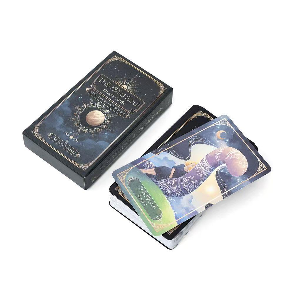 10.5*6.3cm The Wild Soul Oracle Cards - 52 Animal Wisdom Deck - Spiritual Guidance & Meditation Tool for Beginners & Experts