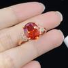 BELLA BOX Fenda Zircon Network Red Live New Product Simple Temperament Group Set With 18K Rose Gold Open Ring For Women