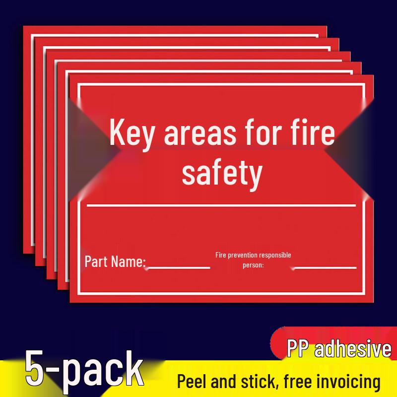 Fire Safety Responsibility Reminder Stickers
