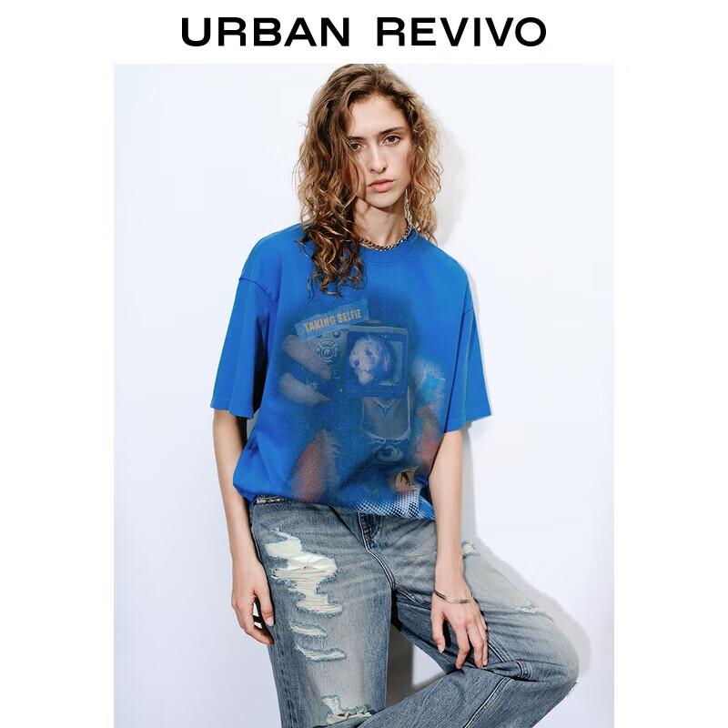 

UR Women s 2025 Summer Contrasting Print T-shirt S