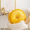 Seat Pillow Ruffle Super Soft Comfortable Touch Full Filling Elastic Decorative Round
