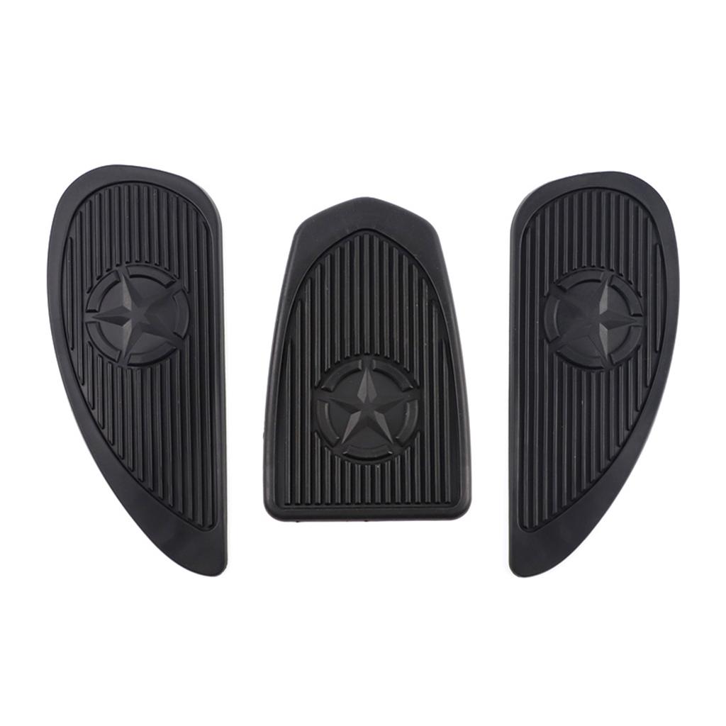 Motorcycle Tank Pad Universal Tank Pad Sticker Decal Rubber Tank Protector Anti-slip Pad Easy Installation Universal