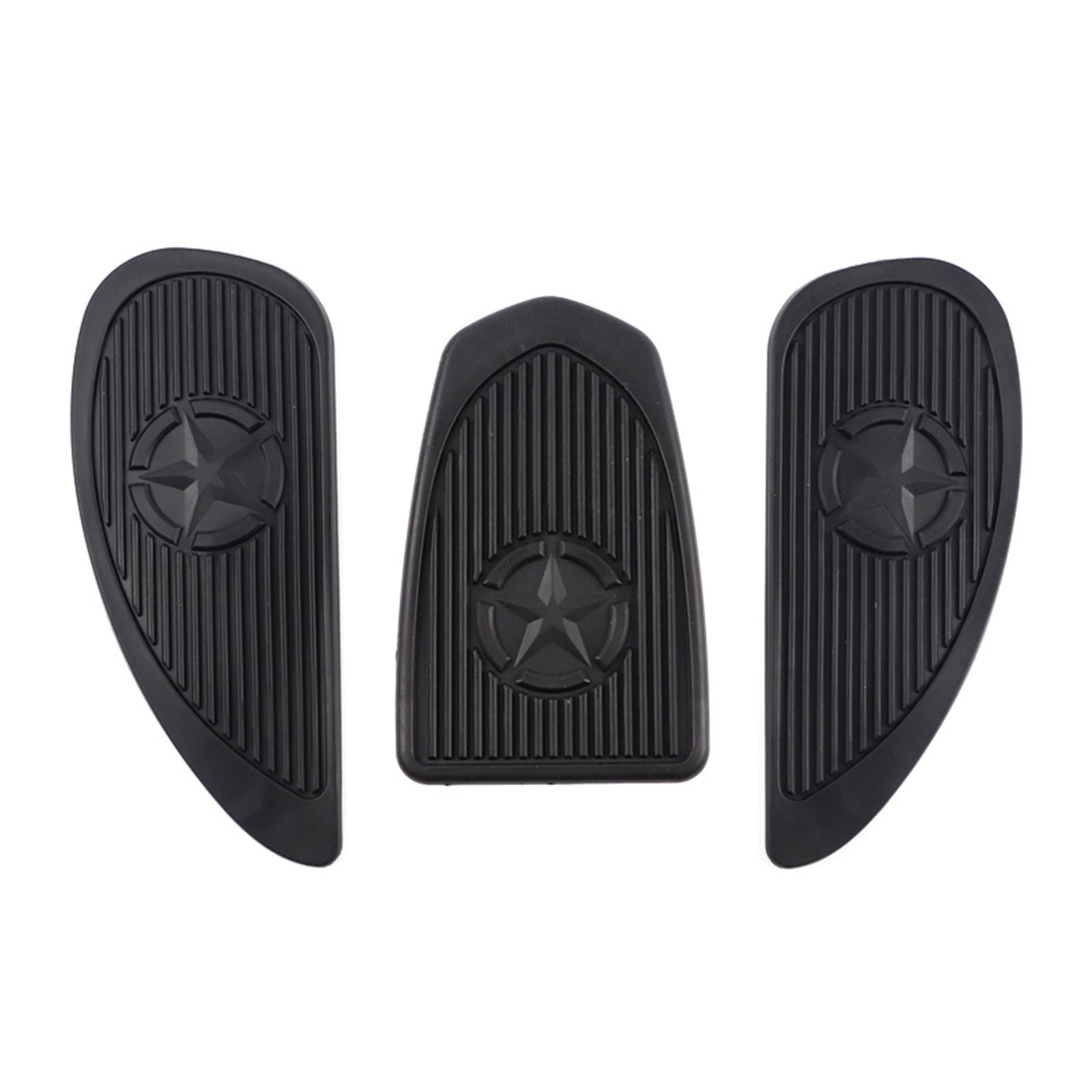 

Накладка на бак мотоцикла Универсальная накладка на бак Наклейка Резиновая защита бака Противоскользящая накладка Простая установка Универсальная чёрный