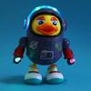Interactive Electric Dance Space Duck Plastic Duck Musical Interactive Toy  Desktop