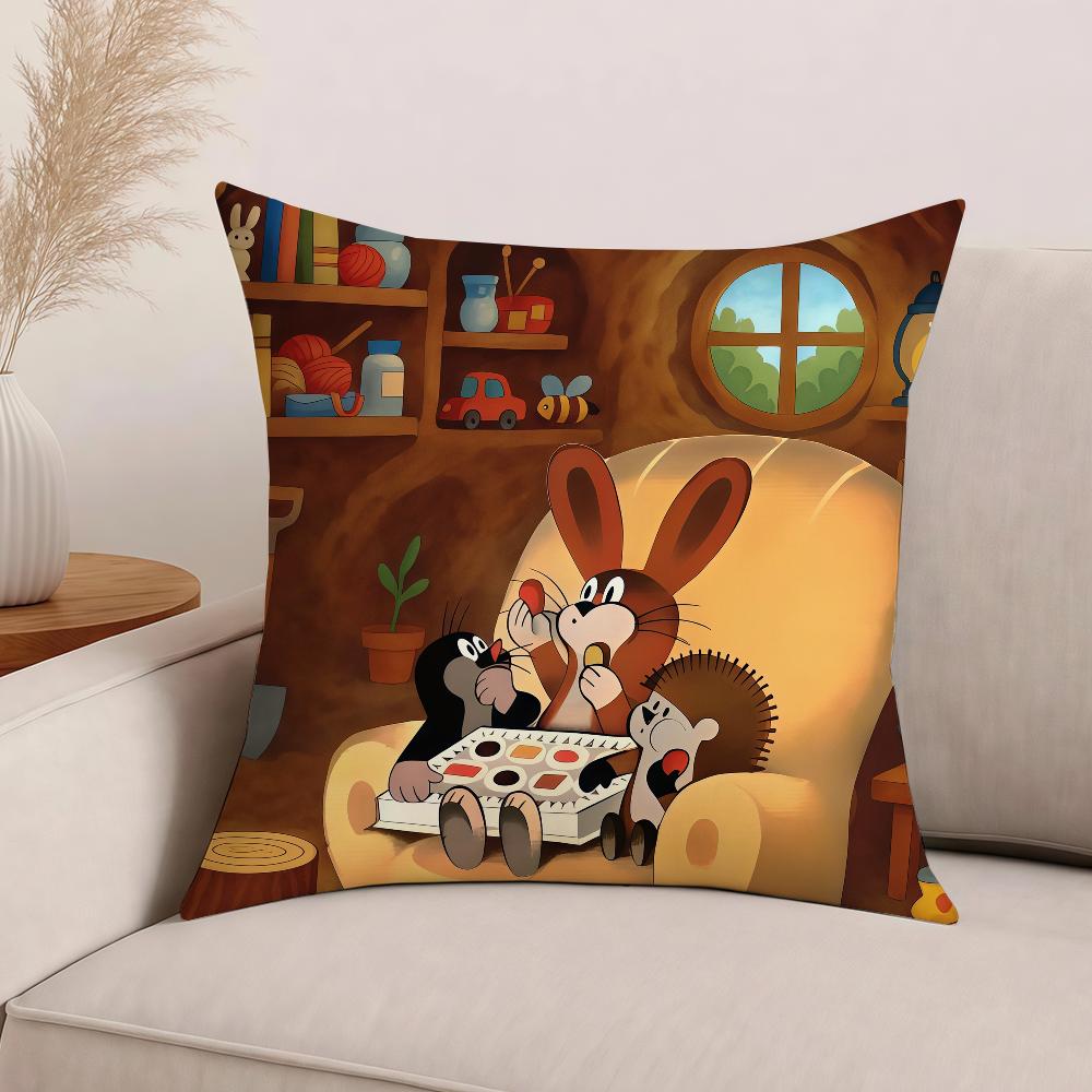 

Cartoon The Little M-MoL-le Pillow Case Office Cushions Suitable For Sofa Car Bedroom Decorative Cushion Cover 30cm x 30cm