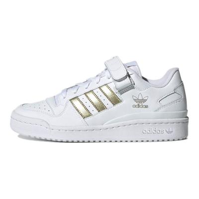 Forum Low White Gold Metallic Women Sneakers Cloud-White Core-Black H05108