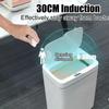 15L Touchless Smart Trash Can Waterproof Sensor Waste Bin Auto Sealing Kitchen Bathroom Bedroom Modern Waste Container