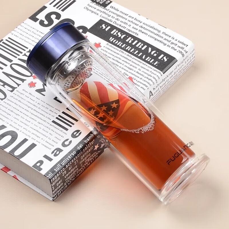 FUGUANG Yi Xiang Double-Layer Business Glass Cup