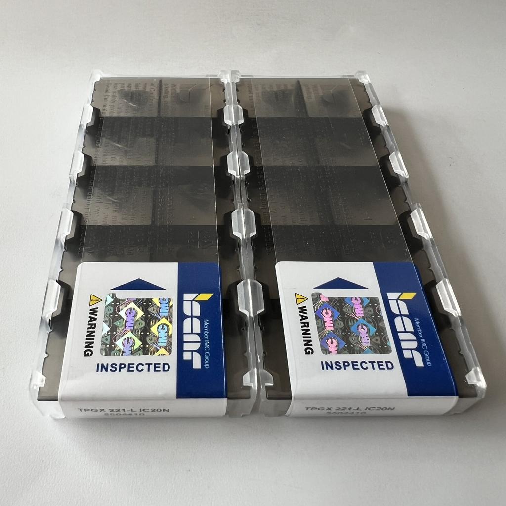 ISCAR / TPGX110304-L IC20N / Industrial indexable carbide inserts 10 Pcs