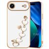 Case with Bracelet - BOOLING - for iPhone Air - Ultra Slim Silicone with Heart Bracelet - White