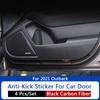 QHCP Carbon Fiber Boční ochranné fólie na dveřích auta proti kopnutí pro Subaru Forester Legacy Outback XV 2013- 4ks