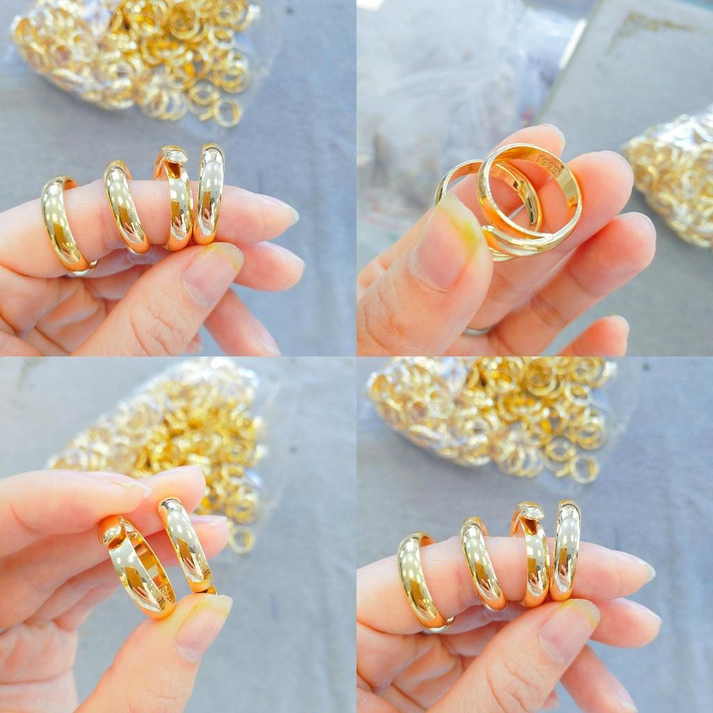 Elegant Adjustable Open Design Vietnamese Sand Gold Band Ring For Men And Women Classic Jewelry