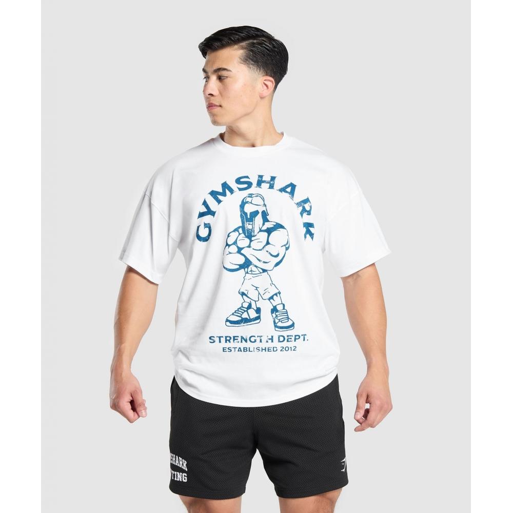 

Футболка GYMSHARK Spartan Белая A5A5N WB57