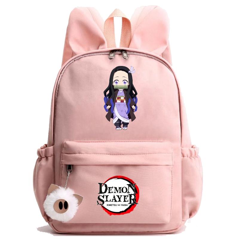 Anime Demon Slayer Backpack Teenager Girl Boy Backpack Schoolbag Back To School Bookbag Men Women Leisure Travel Bag Daily Bag