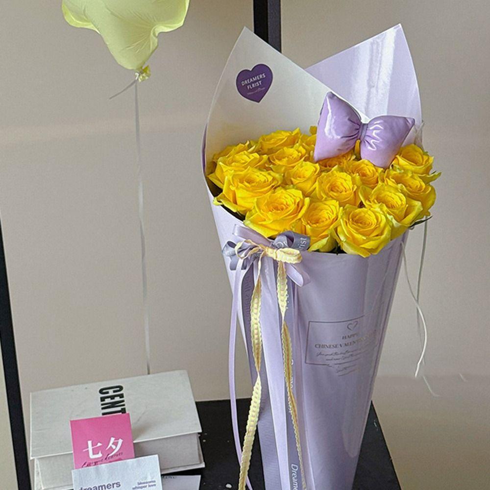 Fashion DIY Rose Flower Wrapping Bag Waterproof 43*48cm Flower Wrapping Paper Wrapping Paper for Flower Bouquets