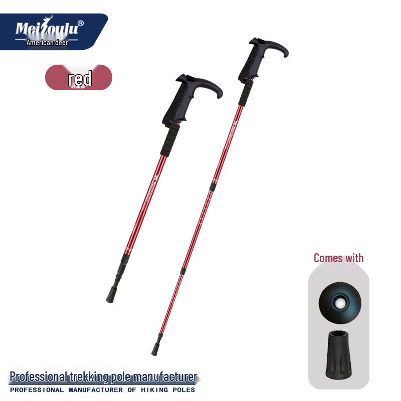 Alüminyum Alaşımlı Yürüyüş Batonları: Dış Mekan Yürüyüşleri İçin Üç Bölümlü Darbe Emici Yürüyüş Bastonları