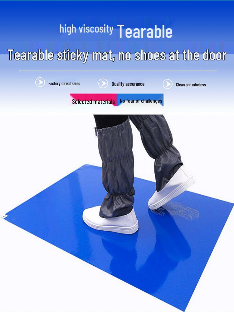 Lepka Jednorazowa Mata Przeciwpyłowa do Wejść do Pomieszczeń Czystych