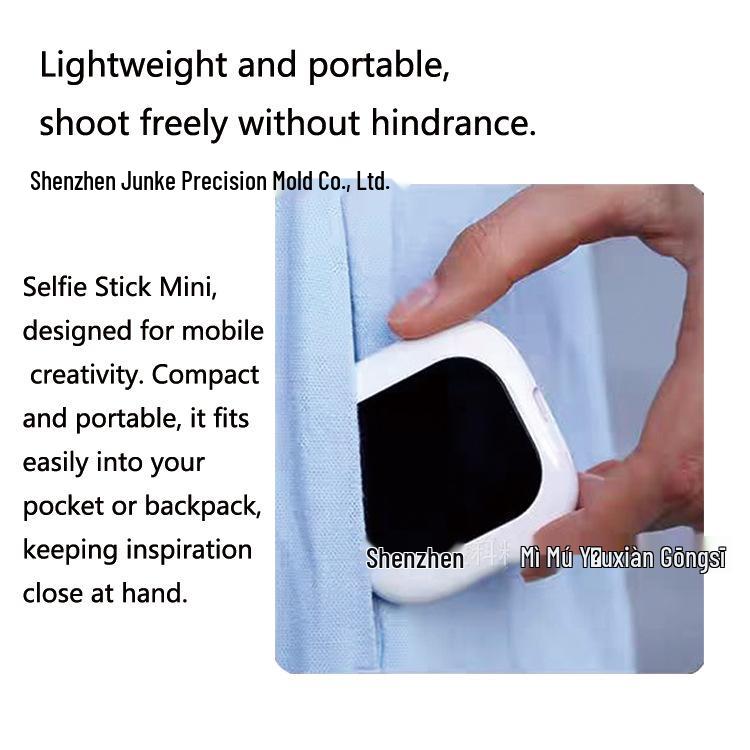 Wireless Screen Mirroring & Selfie Camera for Android/Apple: Rear Magnetic Device for Live Streaming