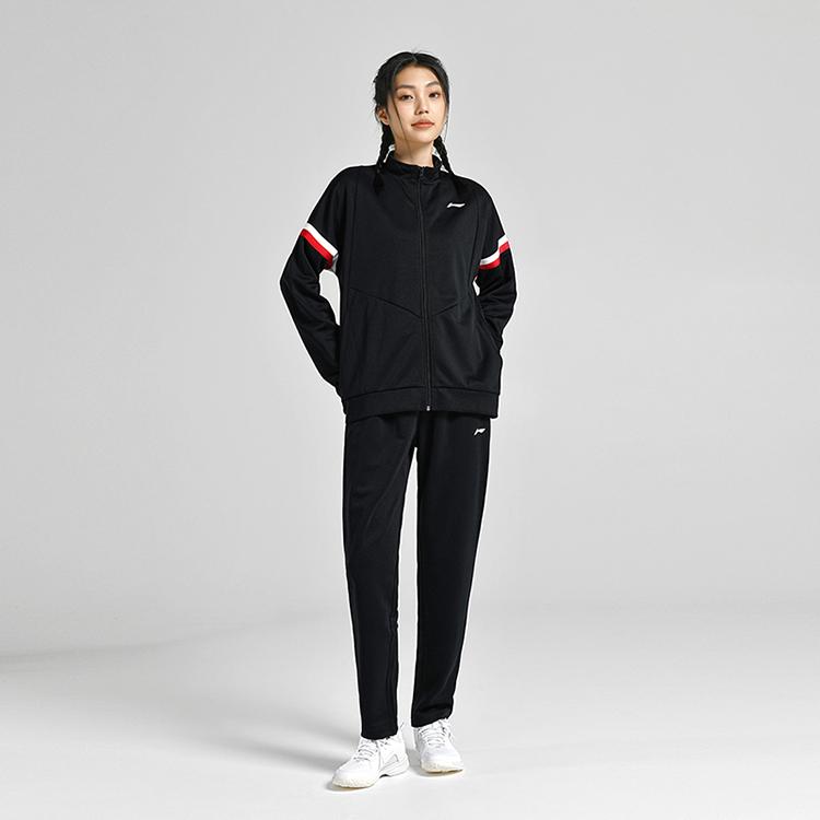 Li Ning Badminton Kollektion Freizeit Sportbekleidung Unisex Schwarz AWEU043-1