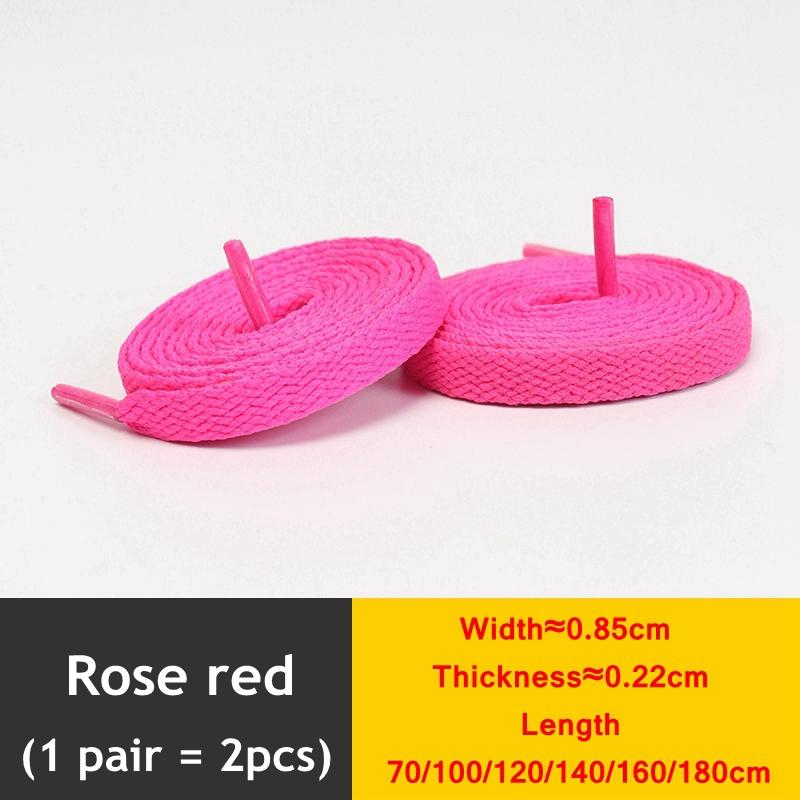 1 Pair New Black White Shoe Laces / AF1 Shoelaces Flat Thicken Weave Craft Off High-top Sneaker Shoelace Accessories 25 Colors