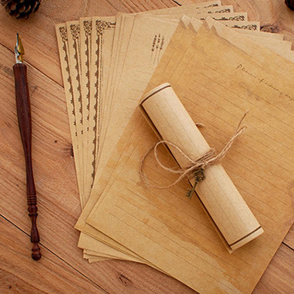 Mailers Set European Style Writing Paper Letter Pad Kraft Paper Envelope Envelopes Letter Paper