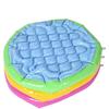Three Ring Rainbow Foldable Inflatable Swimming Tub Toy Round Pool Baby Waterproof Playhouse Sand Table Fishing Toy Toddler Shower Bath for Children