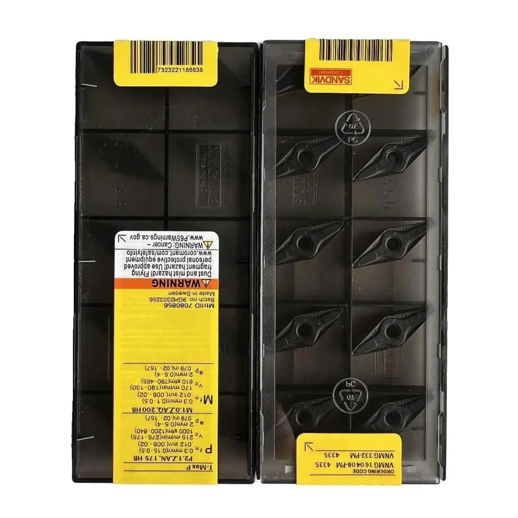 Original Sandvik / VNMG160408-PM 4335 / CNC lathe carbide blade 10 PCS