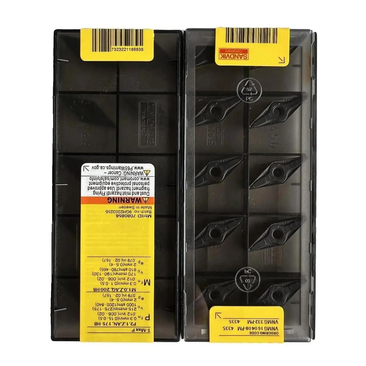 

Original Sandvik / VNMG160408-PM 4335 / CNC lathe carbide blade 10 PCS