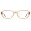 B Light Brown Unisex Eyeglasses