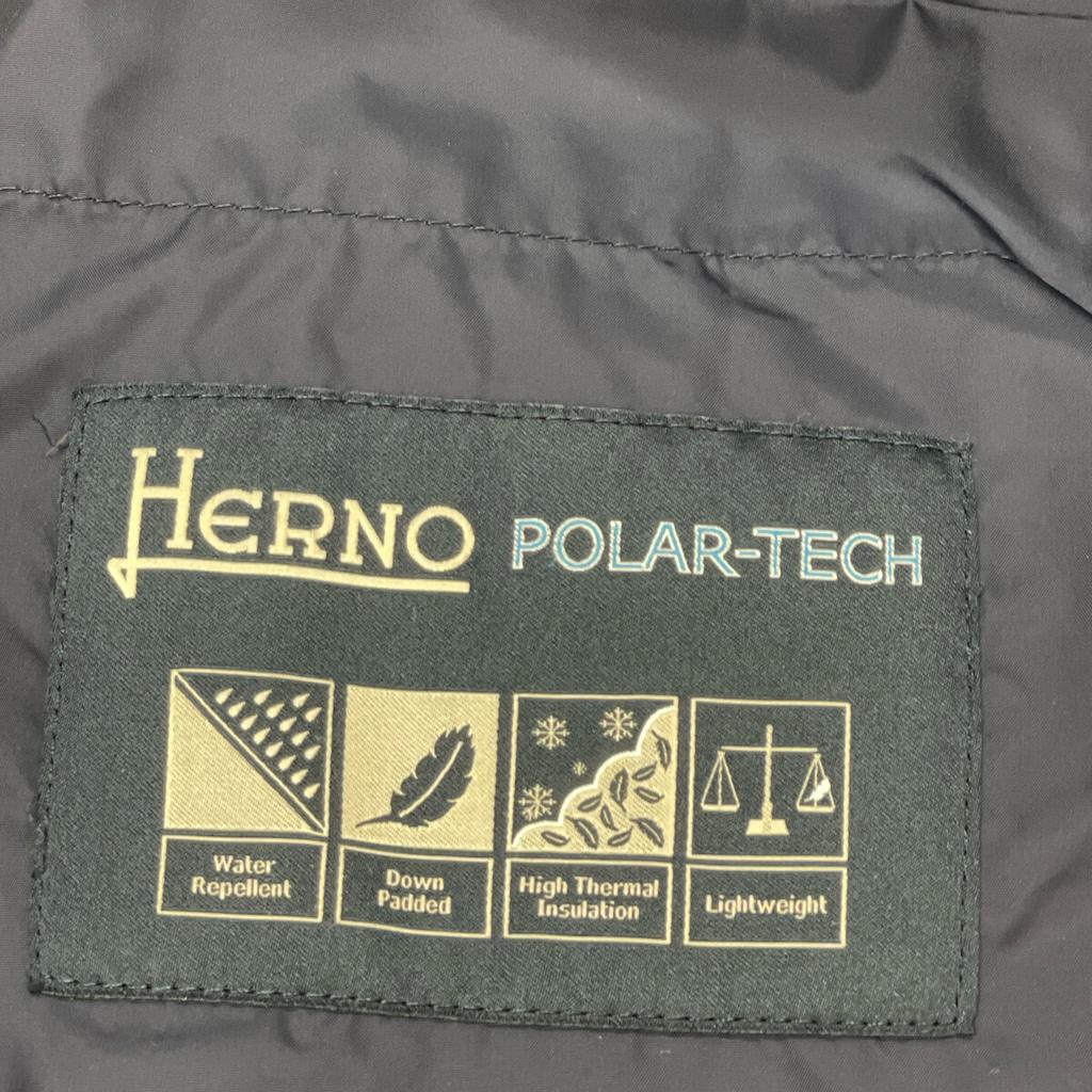 HERNO PI0191U 12004Z Navy POLAR-TECH Down Coat coat 44 NavyUsed