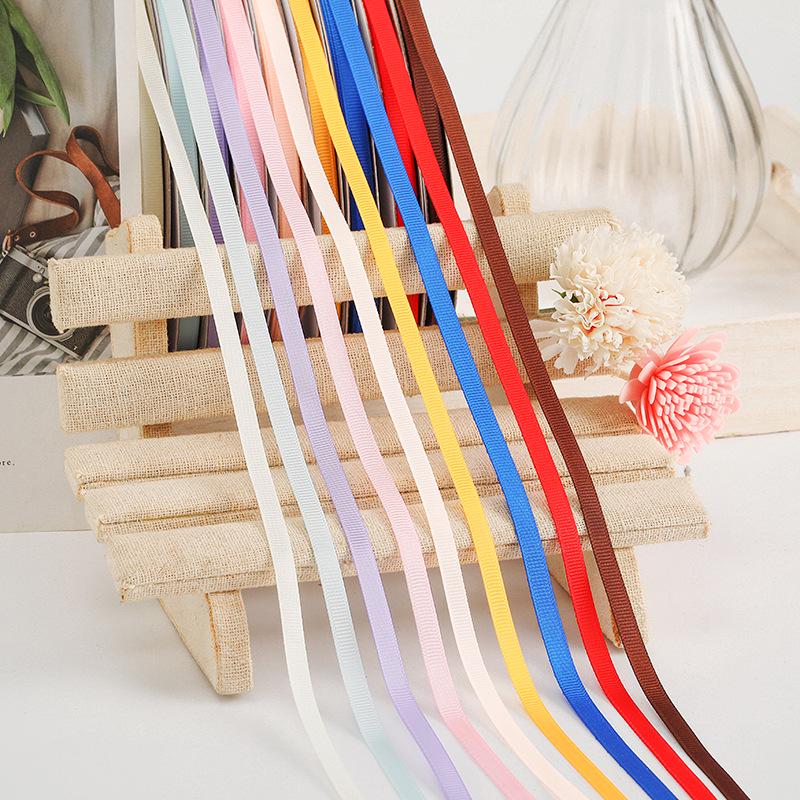 1cm High-Density Ribbed Ribbon for Bows, Gifts, Hair Accessories, and Wedding Décor