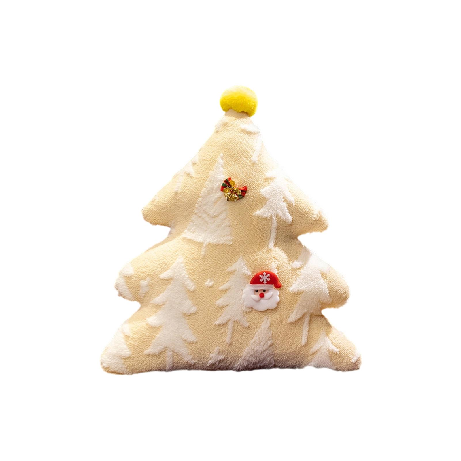 

Christmas Pillow Snowflake Velvet Christmas Tree Elk Pillow Cushion Holiday Decoration Cushion One Size жёлтый