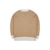 New Era MLB Series Color Block Trim Single-Breasted V-Neck Knitted Cardigan Sweater Unisex Sweater Khaki 13559742
