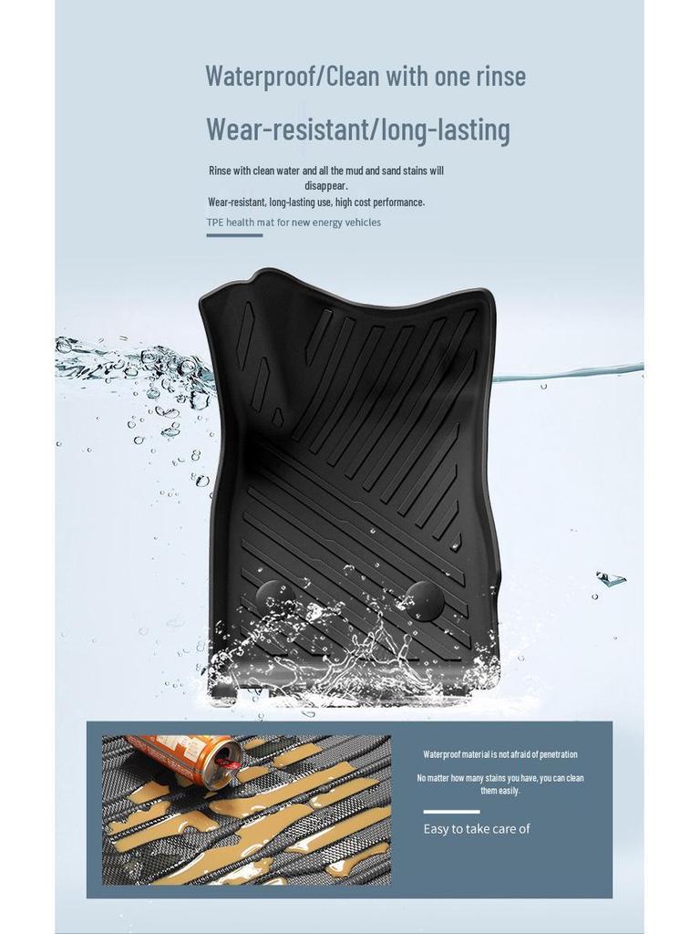 Eco-Friendly TPE Floor & Trunk Mats for 2022-2024 Buick Angke Lang