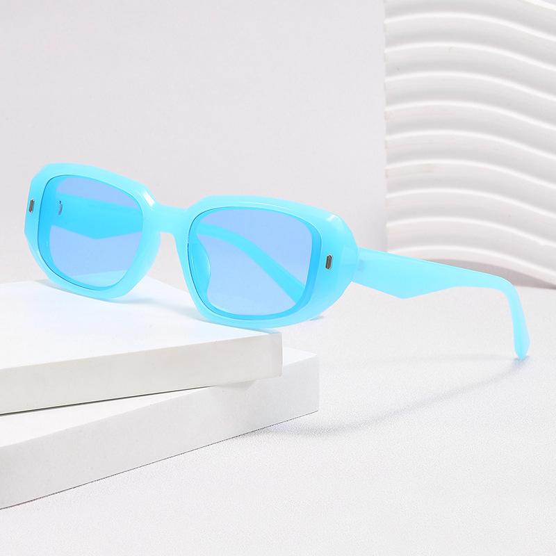 Unisex Small Square Sunglasses Fashion Hip-hop Sun Glasses Candy Color Rice Nail Sunscreen Versatile Sunglass
