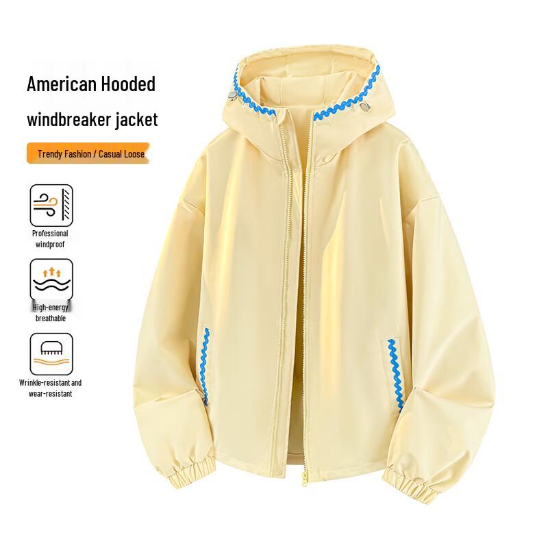 MEDE Men s Color Block Hooded Workwear Jacket L