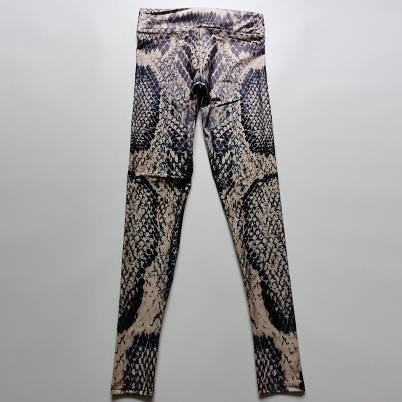 

Новые узкие 3D-брюки с принтом змеиной кожи для фитнеса и йоги, спортивные штаны для женщин S