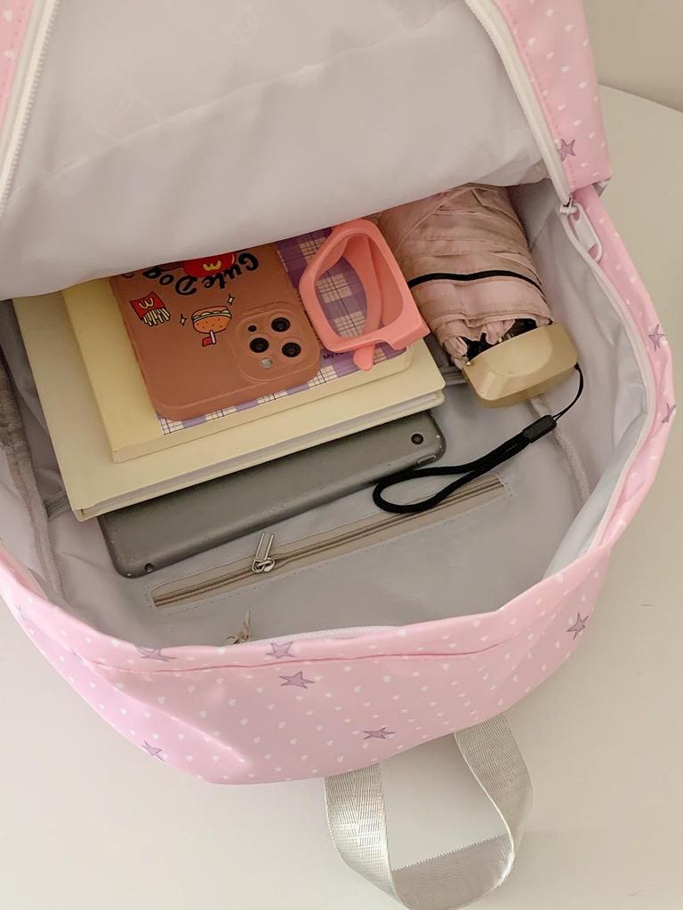 Trendy Polka Dot Ita Backpack for Students – Cute & Versatile for Elementary, Middle, and College Girls