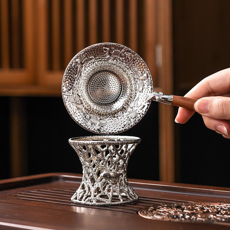 Tea strainer tea filter alloy tea set accessories household tea making funnel tea maker spoon tea residue separator