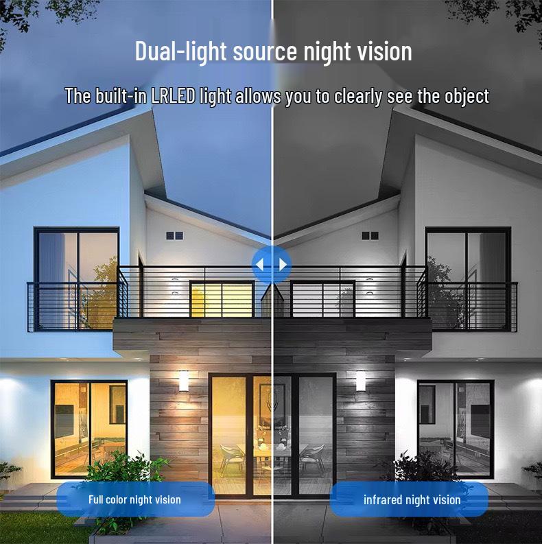 V380Pro Dual-Lens 4G Solar CCTV Camera for Outdoor Home Remote Monitoring