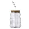 Chubby High Borosilicate Glass Cloud Cup - Simple, Thick, Single Layer for Juice & Beverages