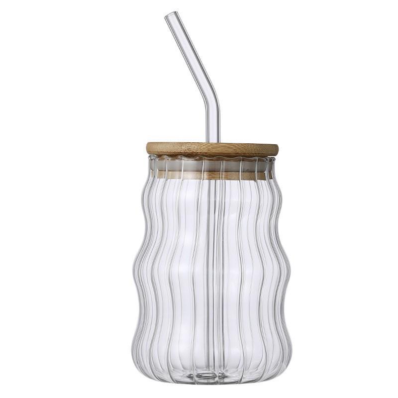 Chubby High Borosilicate Glass Cloud Cup - Simple, Thick, Single Layer for Juice & Beverages