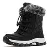 Xinpingway en Sneeuw Winter Buiten Sneeuwschoenen voor Kou Maat Dames Kinderen Laarzen, Laarzen, Meisjes, Weer, Antislip, Zwart, 19,0cm
