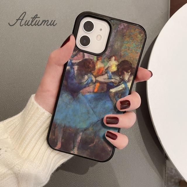 Edgar Degas Ballerinas Ballett Handyhülle für iPhone 11 12 13 14 Pro Max mini XR XS SE 2020 7 8 Plus Samsung S21 S22 Cover Shell