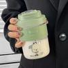 Summer Straw Cup for Girls – Fruit Tea Filter, Portable & Stylish Student Plastic Cup