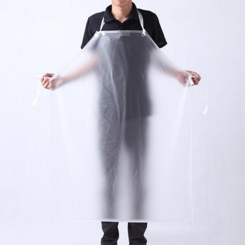 Translucent PVC fabric waterproof apron restaurant apron